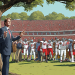 Lane Kiffin’s Return to Ole Miss: A Dramatic Homecoming — AI-generated editorial illustration