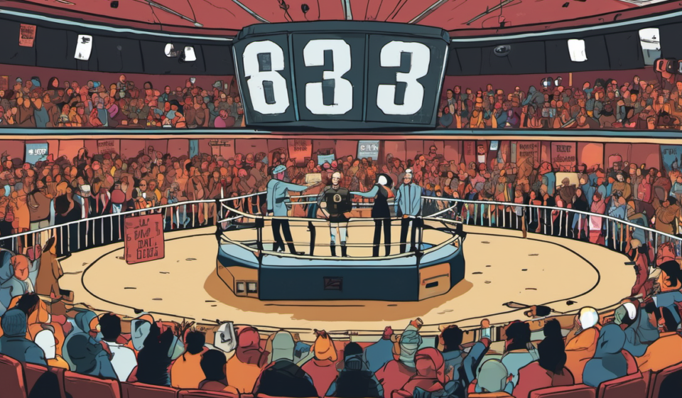 WWE Worlds Collide 2026: Live Broadcast Uncertain as Event Nears — AI-generated editorial illustration