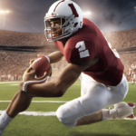 Trinidad Chambliss Surges to Heisman Lead After LSU Thriller — AI-generated editorial illustration