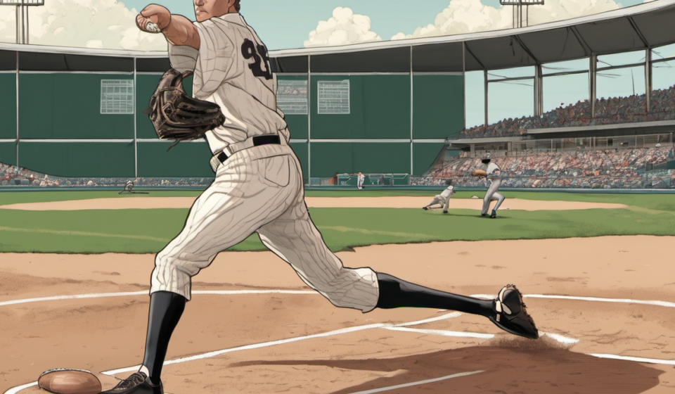 Former Blue Jays Pitcher Brian Wolfe Dies at 45 — AI-generated editorial illustration
