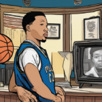 Jalen Brunson Scores a TV Play: From Knicks Court to SVU Set — AI-generated editorial illustration