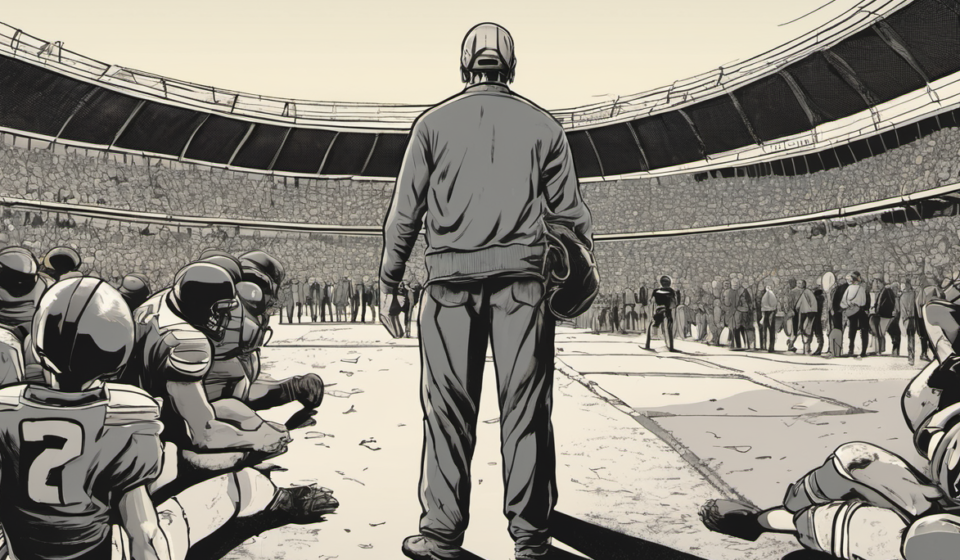 Giants RB Cam Skattebo Stuck Outside MetLife Before Sunday Night Game — AI-generated editorial illustration