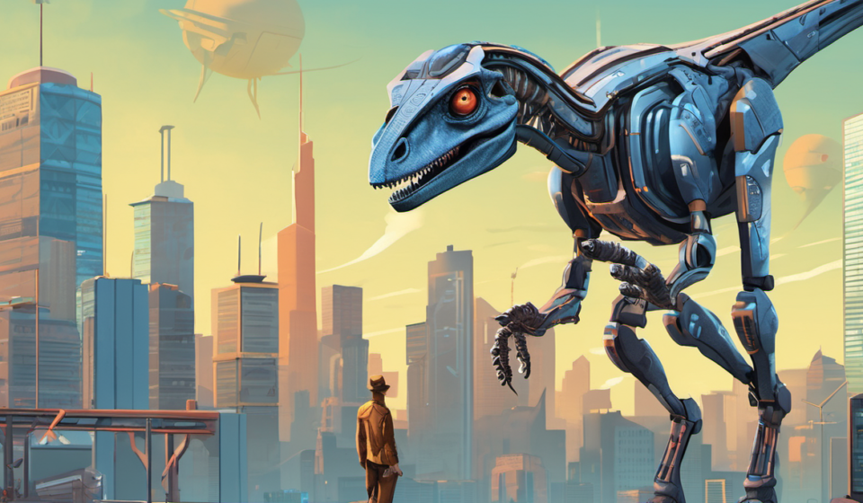 AI Expert Warns of Rogue Bots: A Jurassic Park Analogy — AI-generated editorial illustration