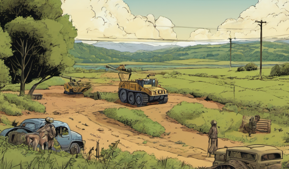 Lucas Museum of Narrative Art: A New Hub for Storytelling Illustration — AI-generated editorial illustration