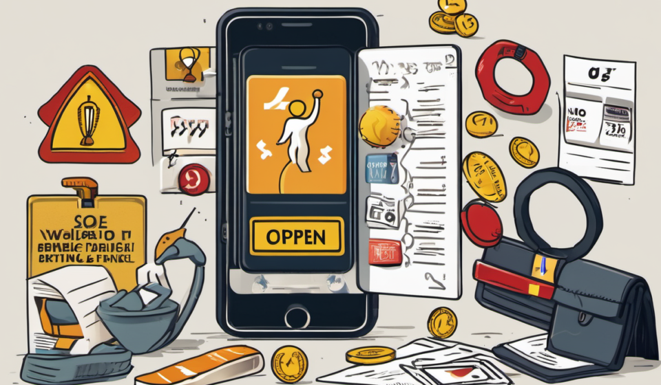 Sports Betting Apps Draw Fans While Costs Rise — AI-generated editorial illustration
