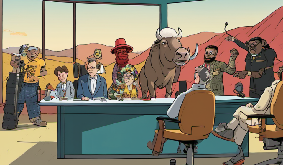 Sunday Morning Highlights: From Sports Gambling to AI Innovation — AI-generated editorial illustration