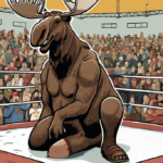 Moose Keeps Options Open: Offers From Every Wrestling Company — AI-generated editorial illustration