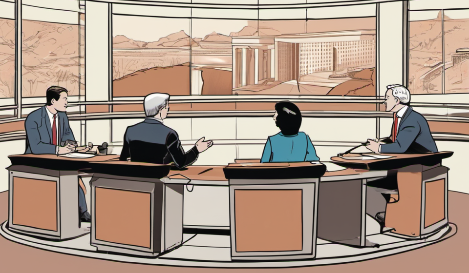 Reps Khanna and Salazar Debate Key Issues on Face the Nation — AI-generated editorial illustration