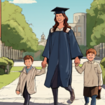 Mom Shares Stage With Son at Maryland Graduation, Spelman College Celebrates Top Women — AI-generated editorial illustration