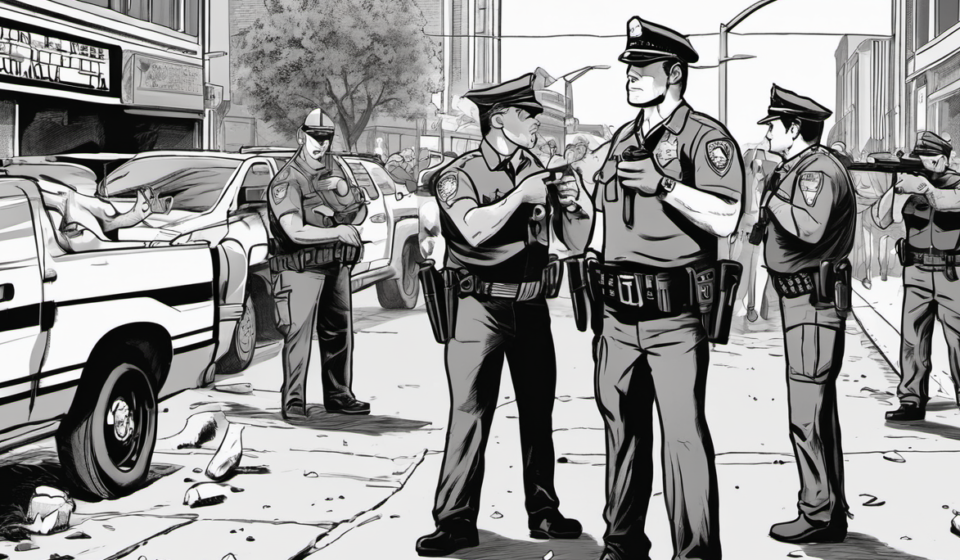 Austin ICE Agent Injures Man in Texas Shooting Incident — AI-generated editorial illustration