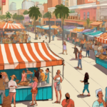 Beverly Hills Hosts Chicken Tender Fest with Lizzo and Celebs — AI-generated editorial illustration