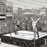 Pro Wrestling Thunder Brings Free Show to Bluffton Street Fair — AI-generated editorial illustration