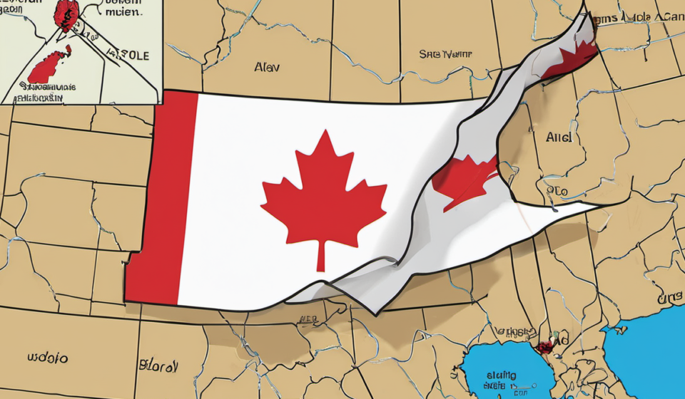 Alberta to Vote on Whether to Stay a Part of Canada — AI-generated editorial illustration