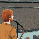 Ed Sheeran Returns to Philly Stage Without Openers, Apologizes — AI-generated editorial illustration